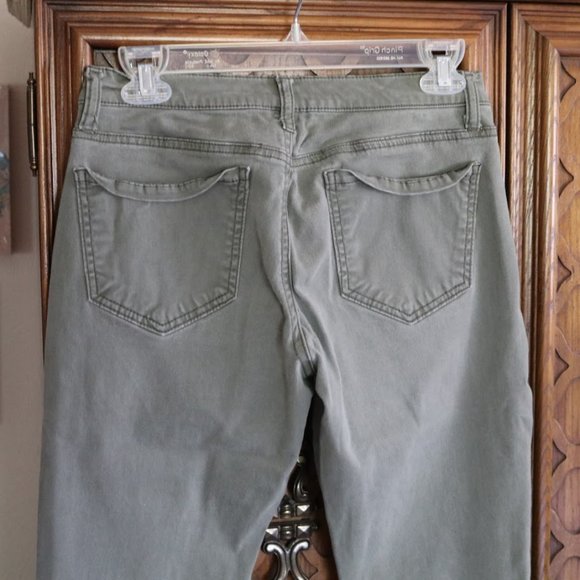 MUDD High-Rise Skinny Utility Pant - Army Green, Size 9 - Picture 10 of 16